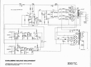 Carlsbro 200 TC schematic circuit diagram